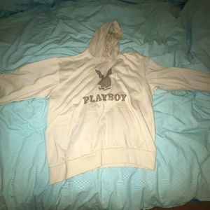 PLAYBOY Creme Hoodie